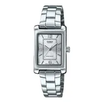 Casio Reloj Fem LTP-1234DD-7ADF Plateado + Estuche