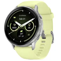 Smartwatch Garmin Venu 4 010-03014-02 com Tela Amoled / 45MM / Bluetooth / Ant+ / Wi-Fi / 5 Atm - Silver Citron