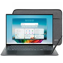 Notebook Acer Swift 16 Ai SF16-71T-70PN Intel Core Ultra X7 358H Tela Touch Oled 2.8K 16" / 16GB de Ram / 1TB SSD / WIN11HOME - Basalt Cinza (Inglês)