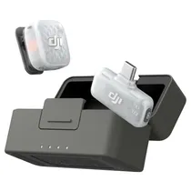 Microfone Sem Fio Dji Mic Mini 2S (1 TX + 1 Mobile RX + Charging Case) - USB-C - Bluetooth - Preto