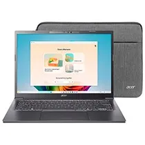 Notebook Acer Aspire 14 Ai A14-52MT-701K Intel Core Ultra 7 258V Tela Touch Wuxga 14" / 32GB de Ram / 1TB SSD / WIN11HOME - Steel Cinza (Inglês)
