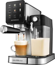 Cafetera Mondial Expresso Dolce Latte 20 Bar C-28-Ecl Touch/220V/Silver/Black