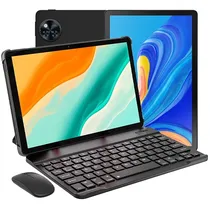 Tablet Doogee U11 Vip Edition 128GB/4GB Ram de 10.95" 13MP/5MP - Obsidian Black + Teclado Inglês + Capinha Cinza