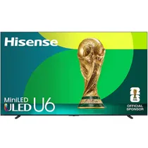 Televisor Smart Mini LED Qled Hisense U6 Series 100U65QF 100" 4K Fire TV Wi-Fi - Preto