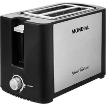 Torradeira Mondial T-13 Smart Toast Inox 220V - Preto/Prata