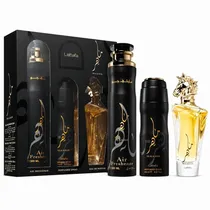 Kit de Perfume Lattafa Maahir 100ML+Deo+Air Freshener