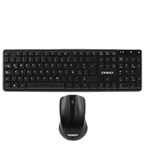 Teclado + Mouse Satellite AK-742G Wireless / Español- Negro