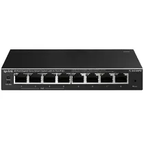 Switch TP-Link TL-SG108PE com 8 Portas Ethernet de 10/100/1000 MBPS - Preto