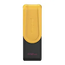 Pendrive Kingston Exodia s 512GB USB 3.2 - Preto / Amarelo (DTXS/512GB)