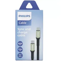 Cable Philips DLC5001CB/70 Usbc A Usbc 1 Metro - Black/Silver