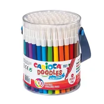 Carioca CA43176 Joy Marcadores de Colores Balde 100PCS