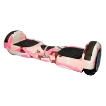 Scooter Elétrico Interbras 6.5" Bluetooth LED + Bolsa - Rosa Camuflado