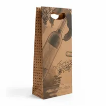 Sacola de Presente Flash para Vinho 16X21X07