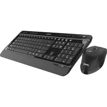 Kit Teclado + Mouse Sem Fio Quanta Elite QTKTM1600 - Preto