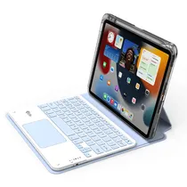 Capa Magnetica 4LIFE para iPad 10GEN 10.9 / iPad 11GEN 11" (FL109360CTSB) 360º / com Teclado Wireless / Porta Pencil - SKY Blue