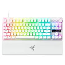 Teclado Gamer Razer Huntsman V3 Pro TKL RZ03-05521100-R3U1 RGB USB - Branco
