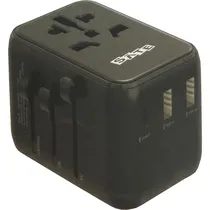Adaptador de Viagem Universal Satellite AD-0003 - Preto