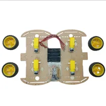 Ard Kit 4RODA+Pneu+4MOTOR+Caixa R.+Chassy Duplo