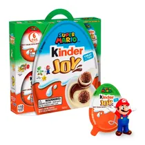 Ovo Ferrero Kinder Joy Super Mario 6 Unidades Caixa 4.2OZ 120G