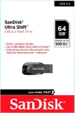 Pendrive 64GB Sandisk Z410 Ultra Shift 3.2 Black (SDCZ410-064G-G46)