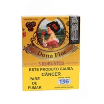Dona Flor Robusto Petaca X5