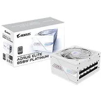Fonte de Alimentação Gigabyte Aorus Elite GP-AE850PM PG5 Ice 850W ATX 3.1 / Modular / 80 Plus Platinum / Bivolt