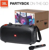 Parlante Portatil JBL Partybox On The Go Essential c/ Microfono Black
