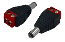 Conector CCTV P4 VB-BC01-N Macho Presión Negro Rojo*