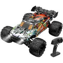 Automodelo Carro Elétrico MD Enoze 3727 No° 9502E - 40KM/H - Recarregável - Laranja e Azul