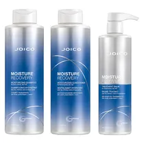 Kit Joico Moisture Recovery Shampoo 1L + Condicionador 1L + Máscara Capilar 500ML