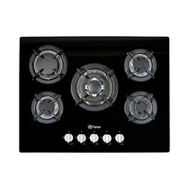 Cocina A Gas Empotrable Parise MGBG705A 5 Hornallas Bivolt Negro