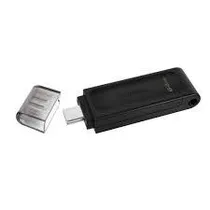 Pen Drive 64GB Kingston DT70 USB-C Preto
