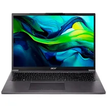 Notebook Acer Aspire 16 A16-71M-593C, Intel Core Ultra 5 115U 1.50HZ (4.20GHZ), 16GB Ram, 512GB SSD, Tela 16" 2K Wuxga (1920 X 1200) Ips, Windows 11 Home, Inglês, Cinza