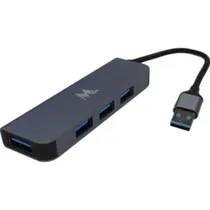 Mtek Hub HB-402 4 Puertos USB 3.0 Negro