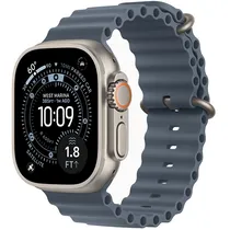 Apple Watch Ultra 3 49 MM/One Size MEWH4BE A3281 GPS + Celular - Natural Titanium/Anchor Blue Ocean Band (Anatel)