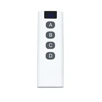 Controle Remoto com 4 Botões (A-D) RF433MHZ Codigo Fixo de Longo Alcance para Automação, Portão e Módulo Relé - Branco