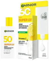Protetor Solar Facial Garnier Super Uv Vitamina C Air-Lock FPS50+ - 40ML