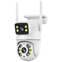 Câmera de Segurança Mannatech SWD2154-Q31 Smart Indoor / Wi-Fi - Preto / Branco
