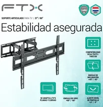 Soporte p/TV FTX FTX78-466 37 A 80 40KG Articulado/Inclinacion 15/ Giro 60°