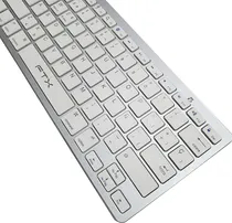 Teclado Wireless FTX B1000 /Ultra Slim/Plata/Español