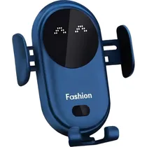 Carregador Sem Fio para Carro S11+ 15 W + Magnético - Azul