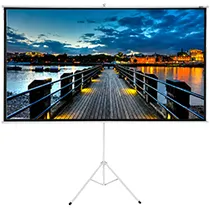 Tela para Projetor Quanta QTTLT72 72" com Tripé - Branco