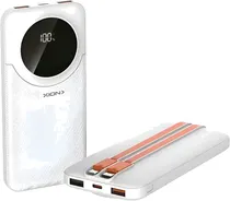 Carregador Portatil Wireless Xion XI-PB100 USB-C + USB-A 10.000MAH Black