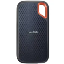 SSD Externo de 2TB Sandisk Extreme Portable SDSSDE61-2T00-G25 1.050 MB/s de Leitura - Azul Escuro/Laranja