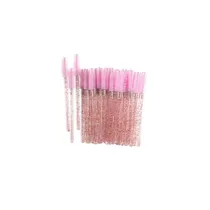 Mini Cepillo Descartable - Rosa Glitter