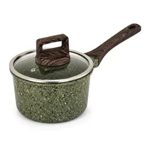 Caçarola MGC Revestimento Granitado com Tampa Verde 16 CM