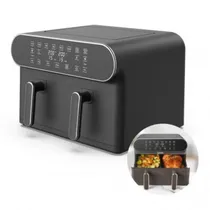 Quanta Air Fryer Freidora QTAFD11 11L 7EN1/Dual/1700W/220V 60HZ Gris