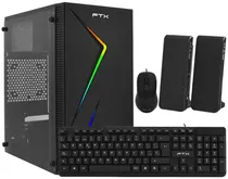 Gabinete Gamer Kit FTX FTX271R 500W + Mouse + Speaker + Teclado Espanhol