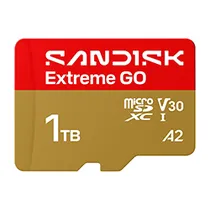 Cartão de Memória Micro SD Sandisk Extreme Go 1TB V30 A2 4K Uhd - SDSQXGN-1T00-GN6MN