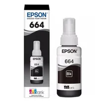 Tinta para Impresoras Epson 664 T664120 Con 70ML - Negro